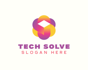 Digital Tech Cube  logo design