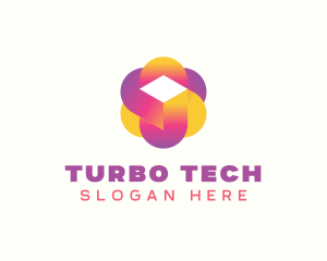 Digital Tech Cube  logo design