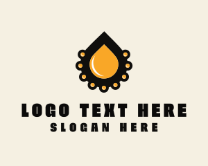 Petrol - Liquid Fuel Droplet logo design