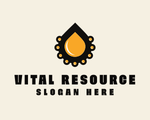 Resource - Liquid Fuel Droplet logo design