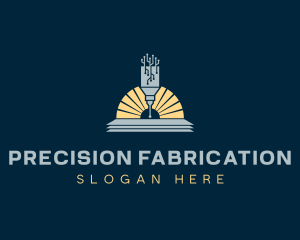 Fabrication - Laser Technology Fabrication logo design