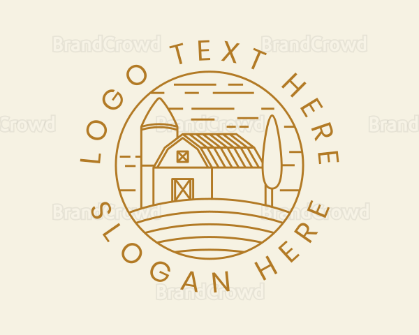 Agricultural Farm Field Logo