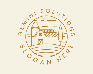 Agricultural Farm Field Logo