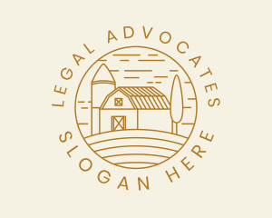 Agricultural Farm Field Logo