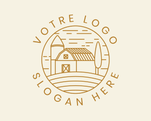 Agricultural Farm Field Logo