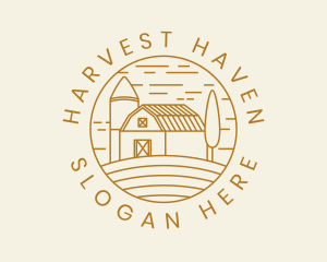 Agricultural Farm Field logo design