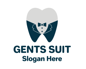 Tooth Tuxedo Suit logo design