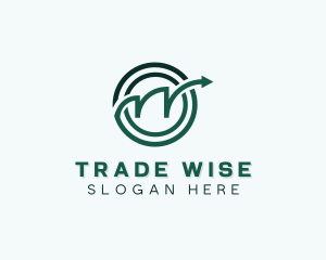 Trader - Finance Arrow Consultant logo design