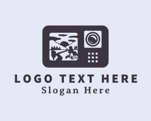 Blogger - Outdoors Scenery Camera logo design