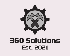 Hammer Cog Tool logo design