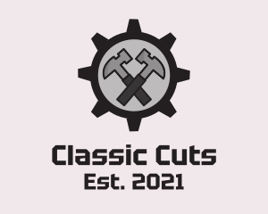 Hammer Cog Tool logo design