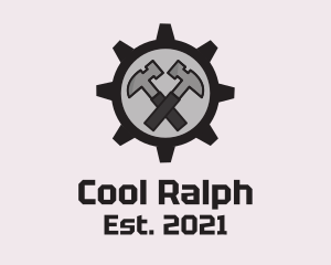 Hammer Cog Tool logo design