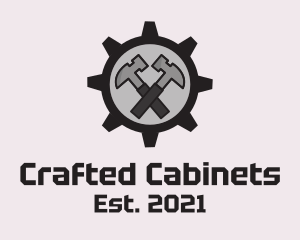 Cabinetry - Hammer Cog Tool logo design