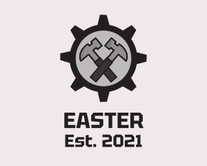 Fixer - Hammer Cog Tool logo design
