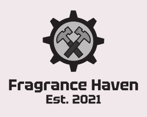 Hammer Cog Tool logo design