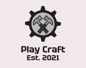 Hammer Cog Tool logo design