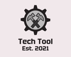 Tool - Hammer Cog Tool logo design