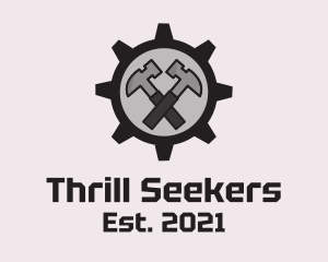 Hammer Cog Tool logo design