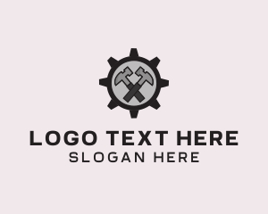 Toolbox - Hammer Cog Tool logo design