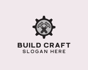 Hammer Cog Tool logo design