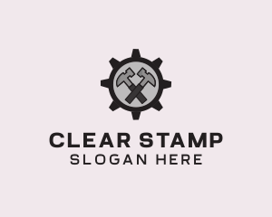 Hammer Cog Tool logo design