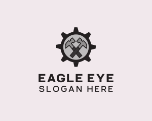 Hammer Cog Tool logo design