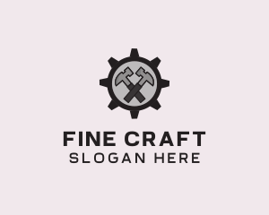 Hammer Cog Tool logo design