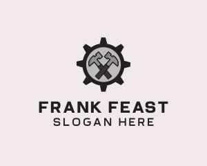 Hammer Cog Tool logo design