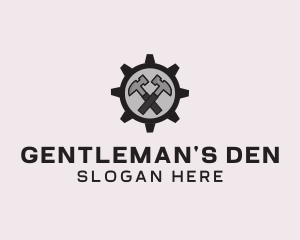 Hammer Cog Tool logo design