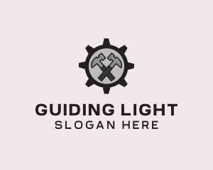 Hammer Cog Tool logo design