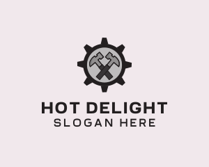 Hammer Cog Tool logo design