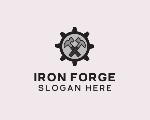 Hammer Cog Tool logo design