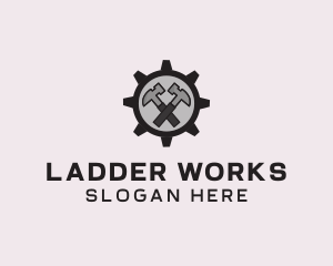 Hammer Cog Tool logo design