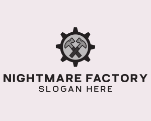 Hammer Cog Tool logo design