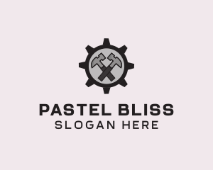 Hammer Cog Tool logo design