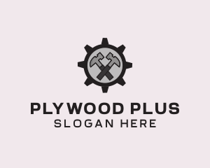 Hammer Cog Tool logo design