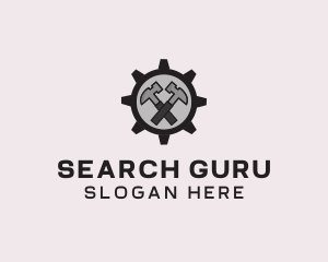 Hammer Cog Tool logo design