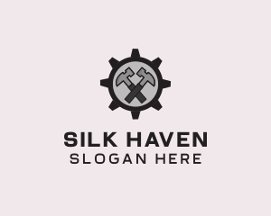 Hammer Cog Tool logo design