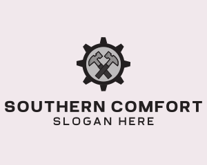 Hammer Cog Tool logo design