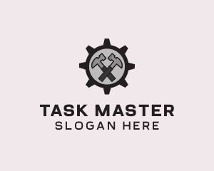 Hammer Cog Tool logo design