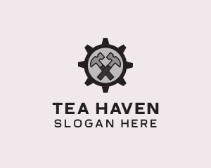 Hammer Cog Tool logo design