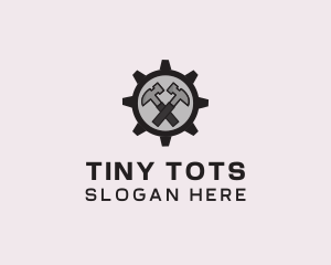 Hammer Cog Tool logo design