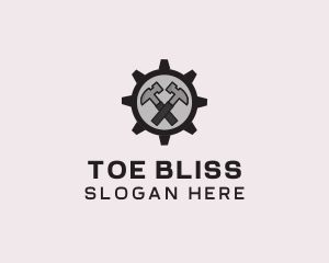 Hammer Cog Tool logo design