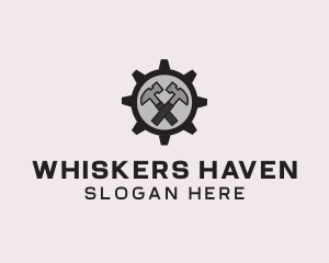 Hammer Cog Tool logo design