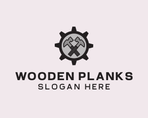 Hammer Cog Tool logo design