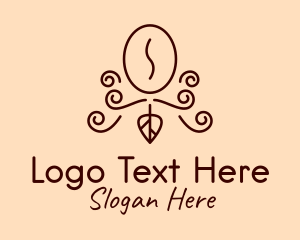 Coffee Shop - Coffee Farm Line Art logo design