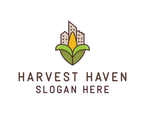 Crop - Rural Corn Building logo design