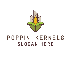 Popcorn - Rural Corn Building logo design