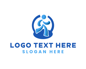 Fun Run - Jogger Marathon Athlete logo design