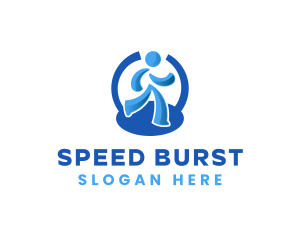 Sprinting - Jogger Marathon Athlete logo design